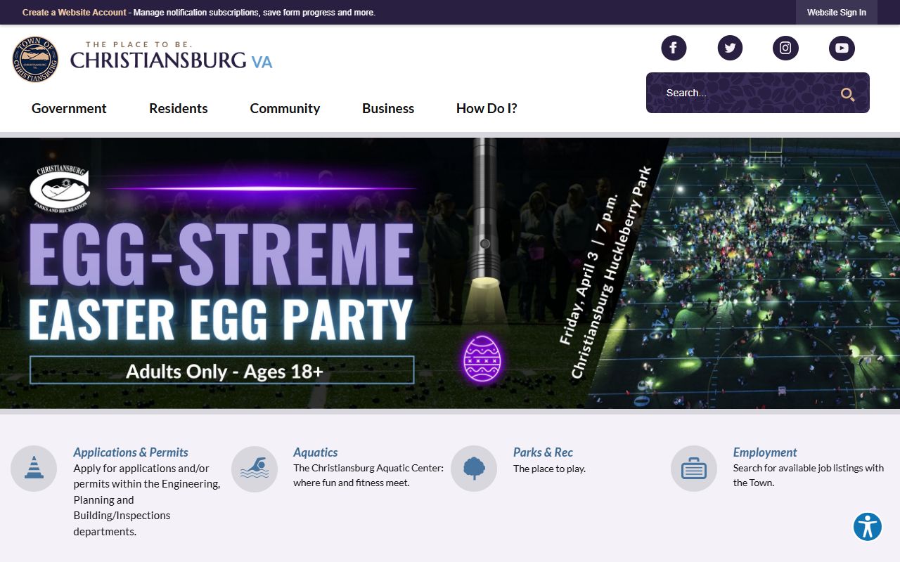 Christiansburg Residents Directory - Christiansburg Town Government website