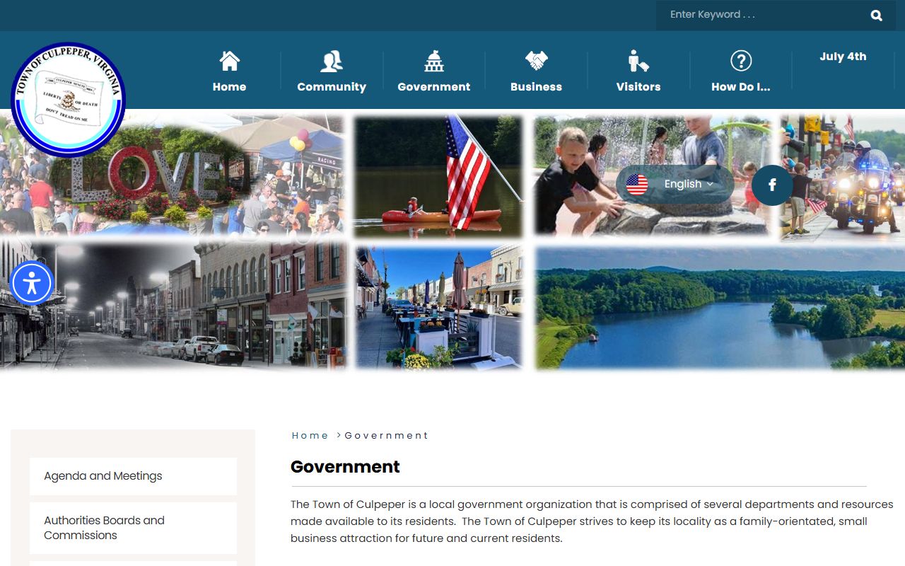Culpeper Residents Directory - Culpeper Government section