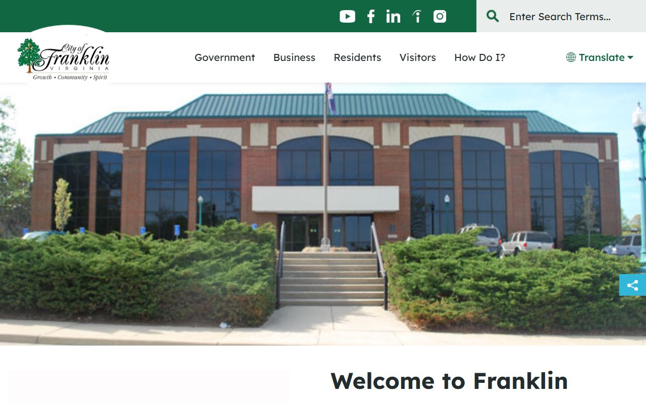 Franklin Residents Directory - Franklin city services and courts