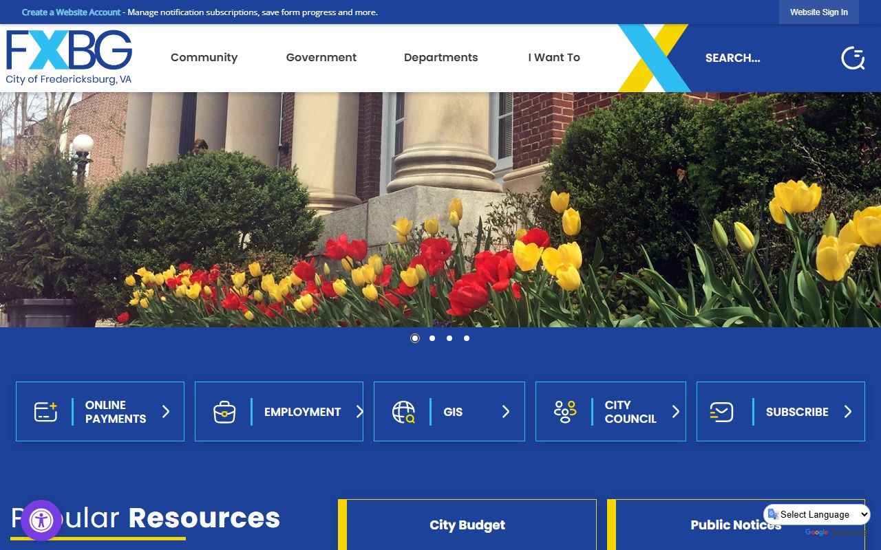 Fredericksburg Residents Directory - City of Fredericksburg government homepage