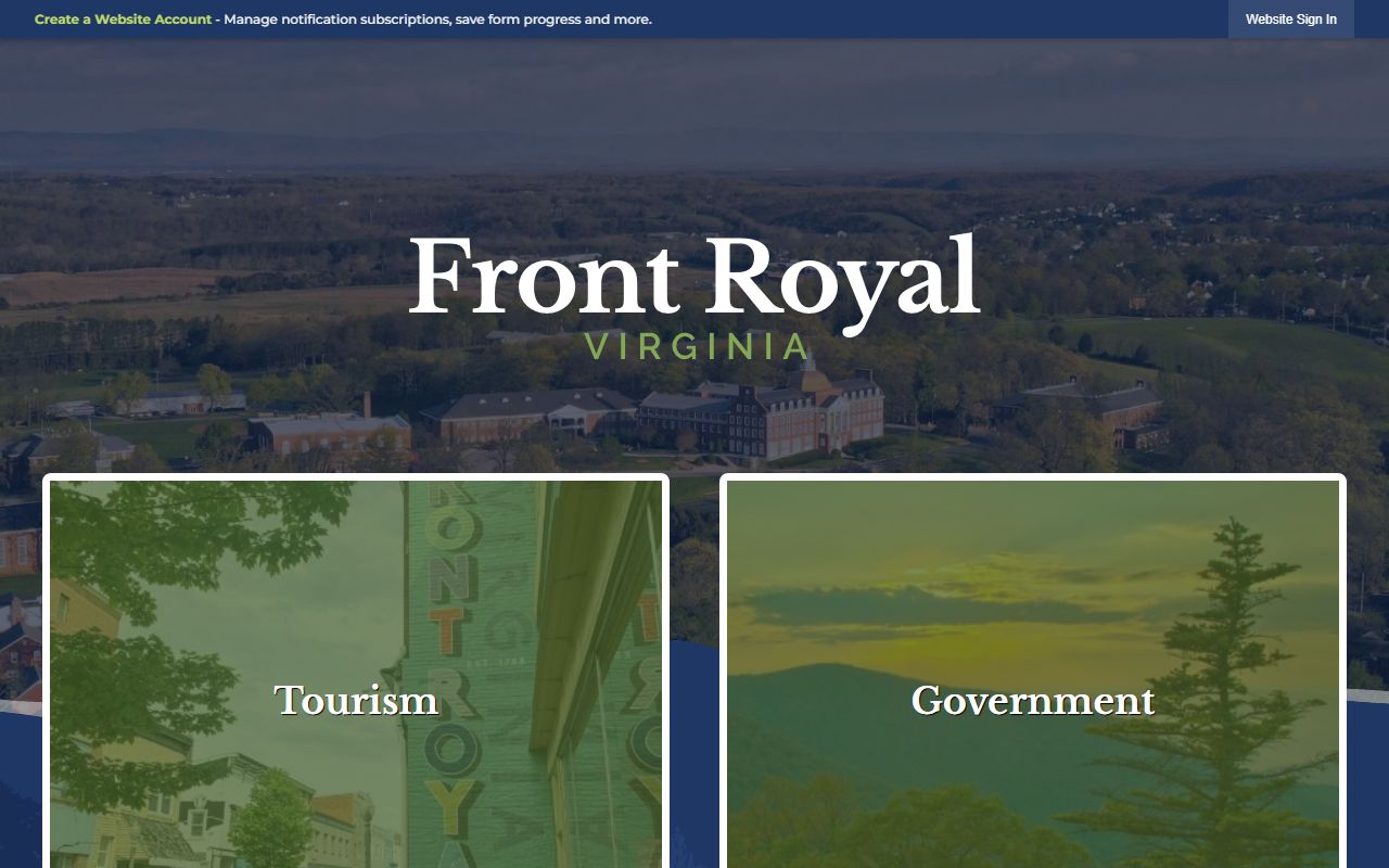 Front Royal Residents Directory - Town of Front Royal homepage