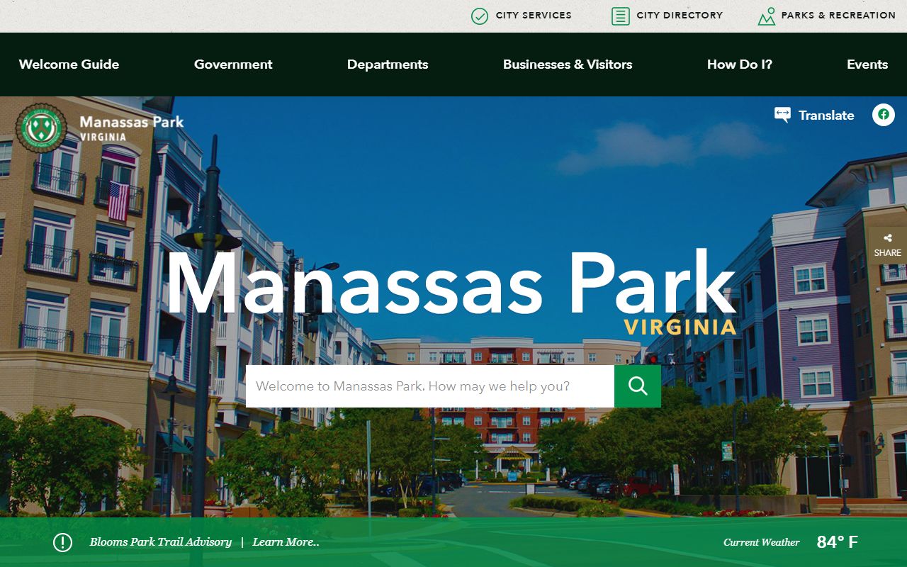 Manassas Park Residents Directory - Manassas Park city services and FOIA