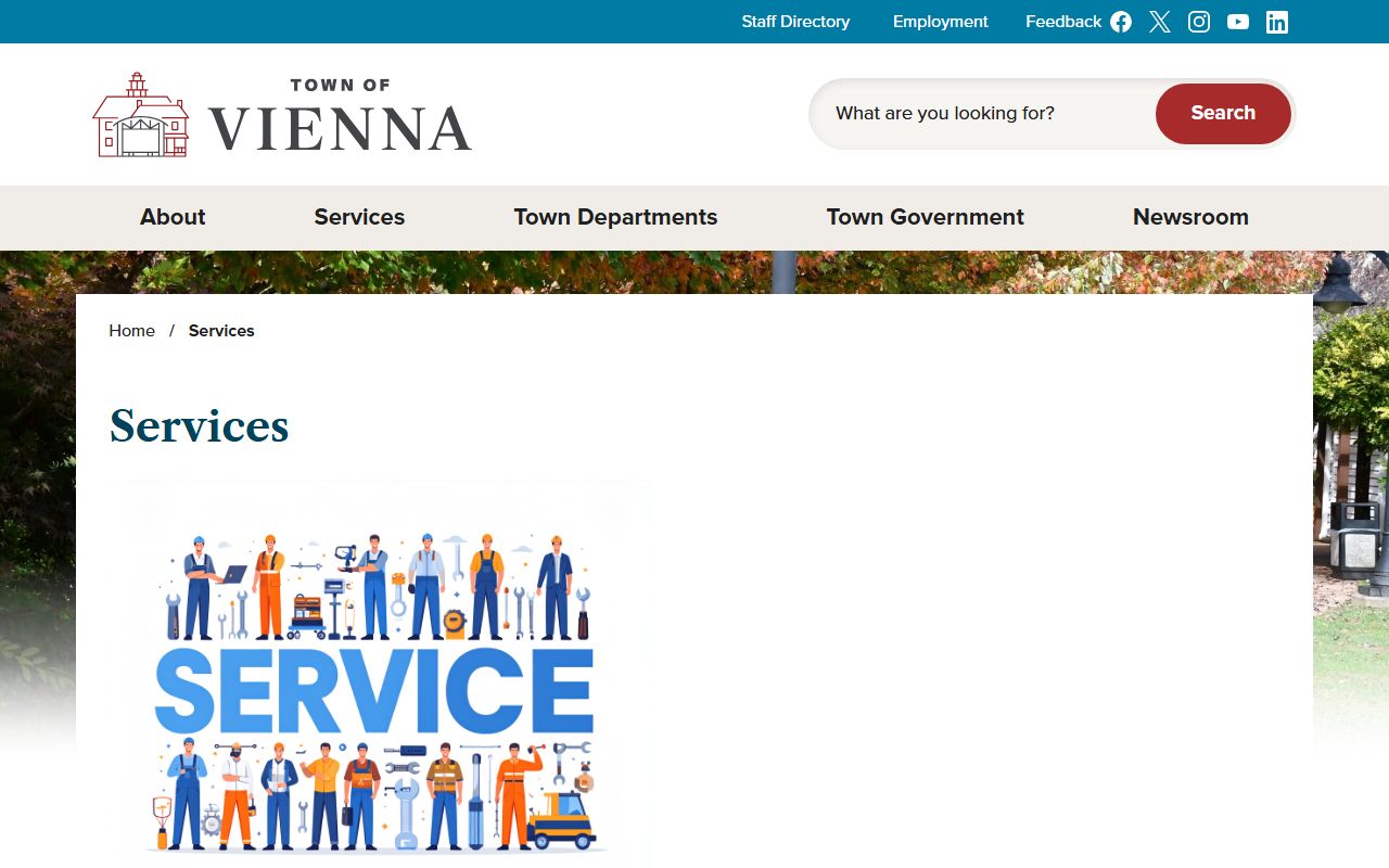 Vienna Residents Directory - Vienna Services page