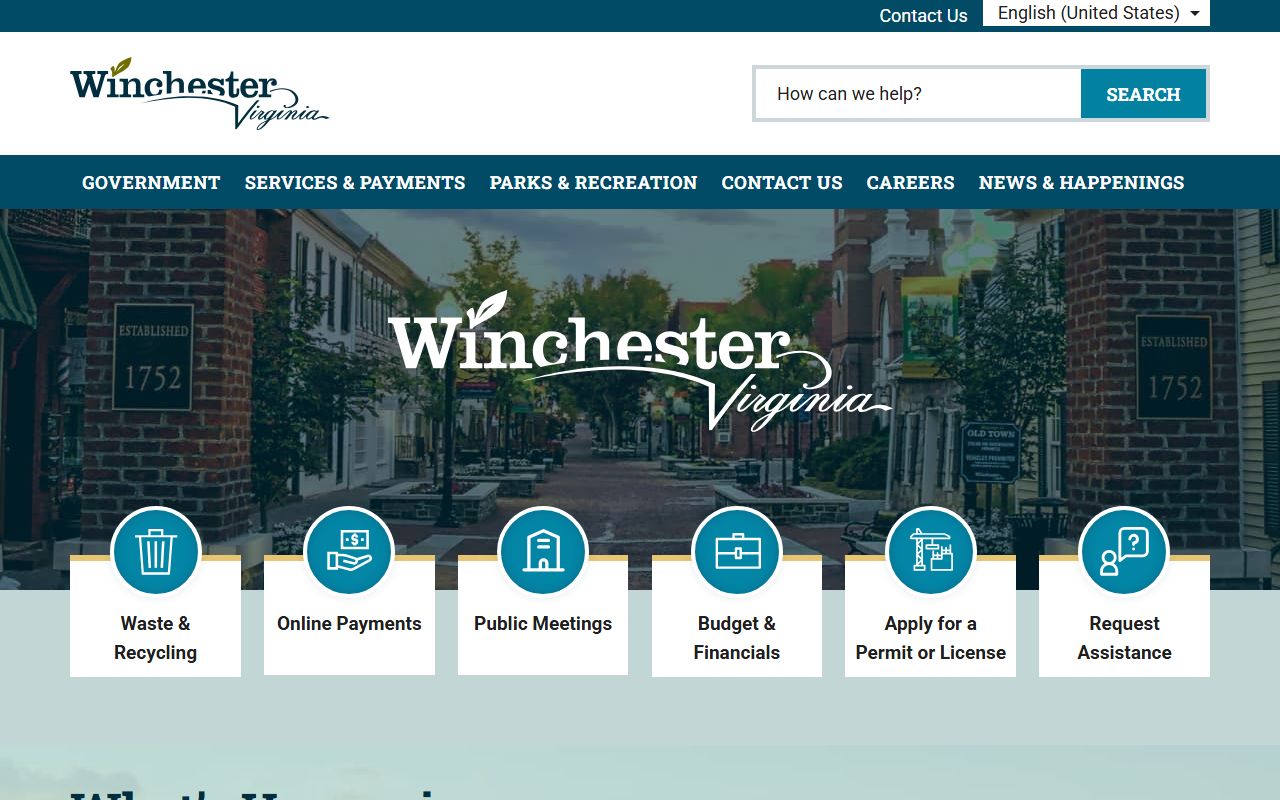 Winchester Residents Directory - Winchester Police Department page