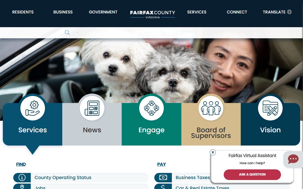 Fairfax County Residents Directory - Government services