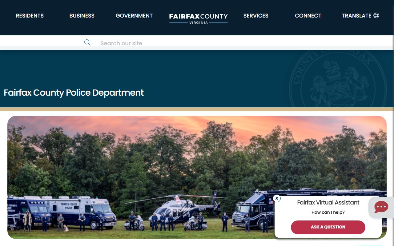 Fairfax County Residents Directory - Police Department portal