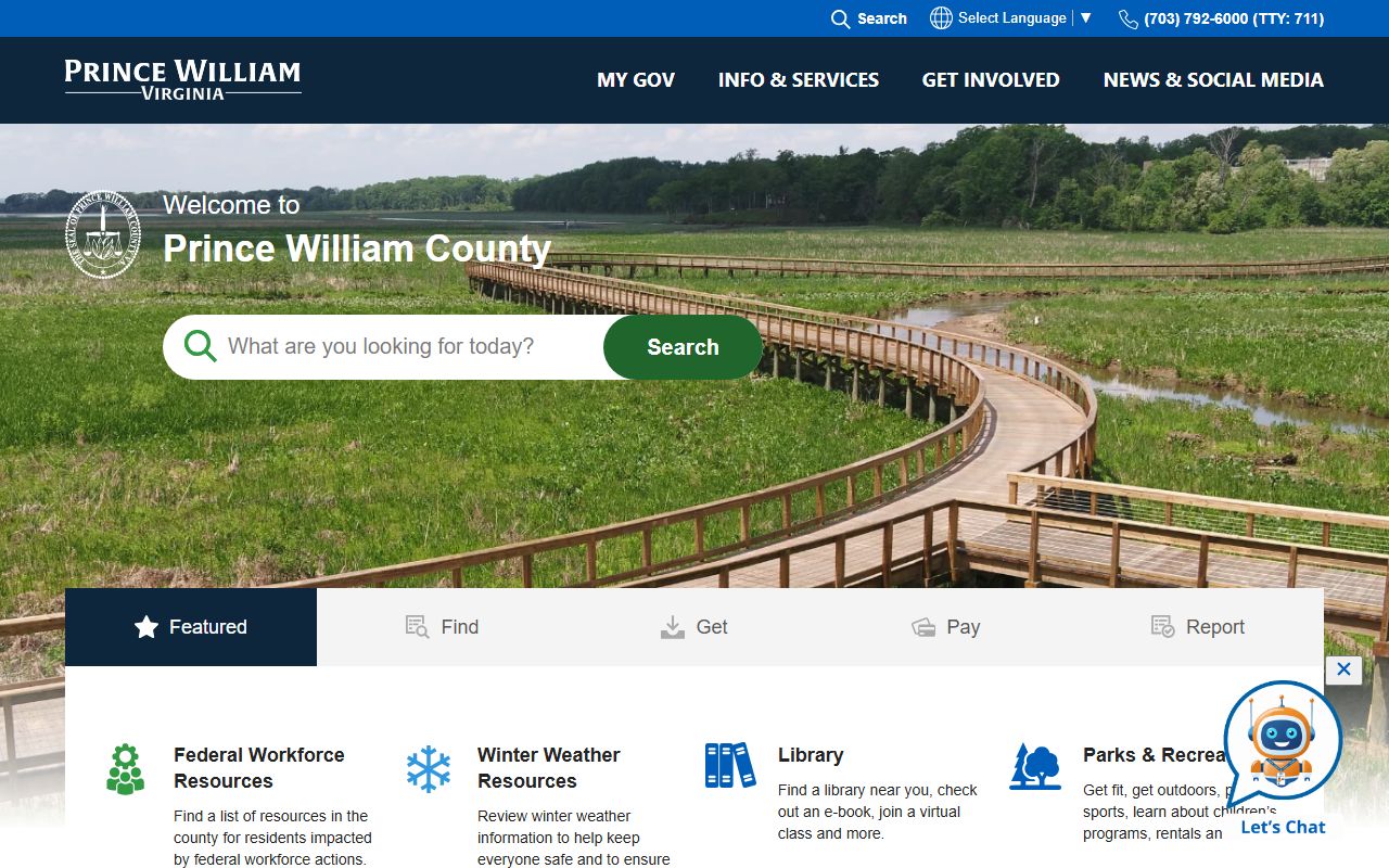 Prince William County Residents Directory - Main county government