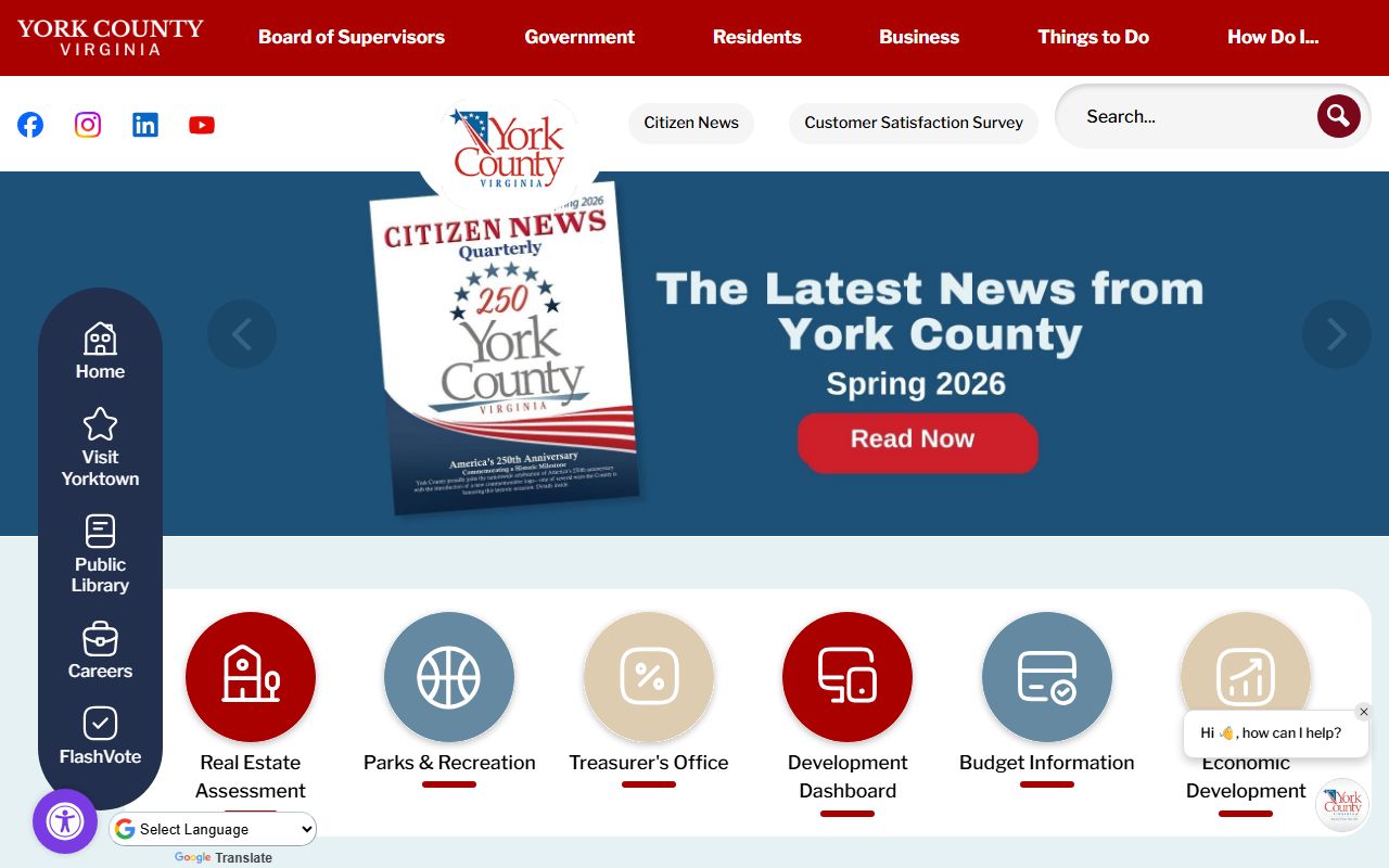 York County Residents Directory - county government home page