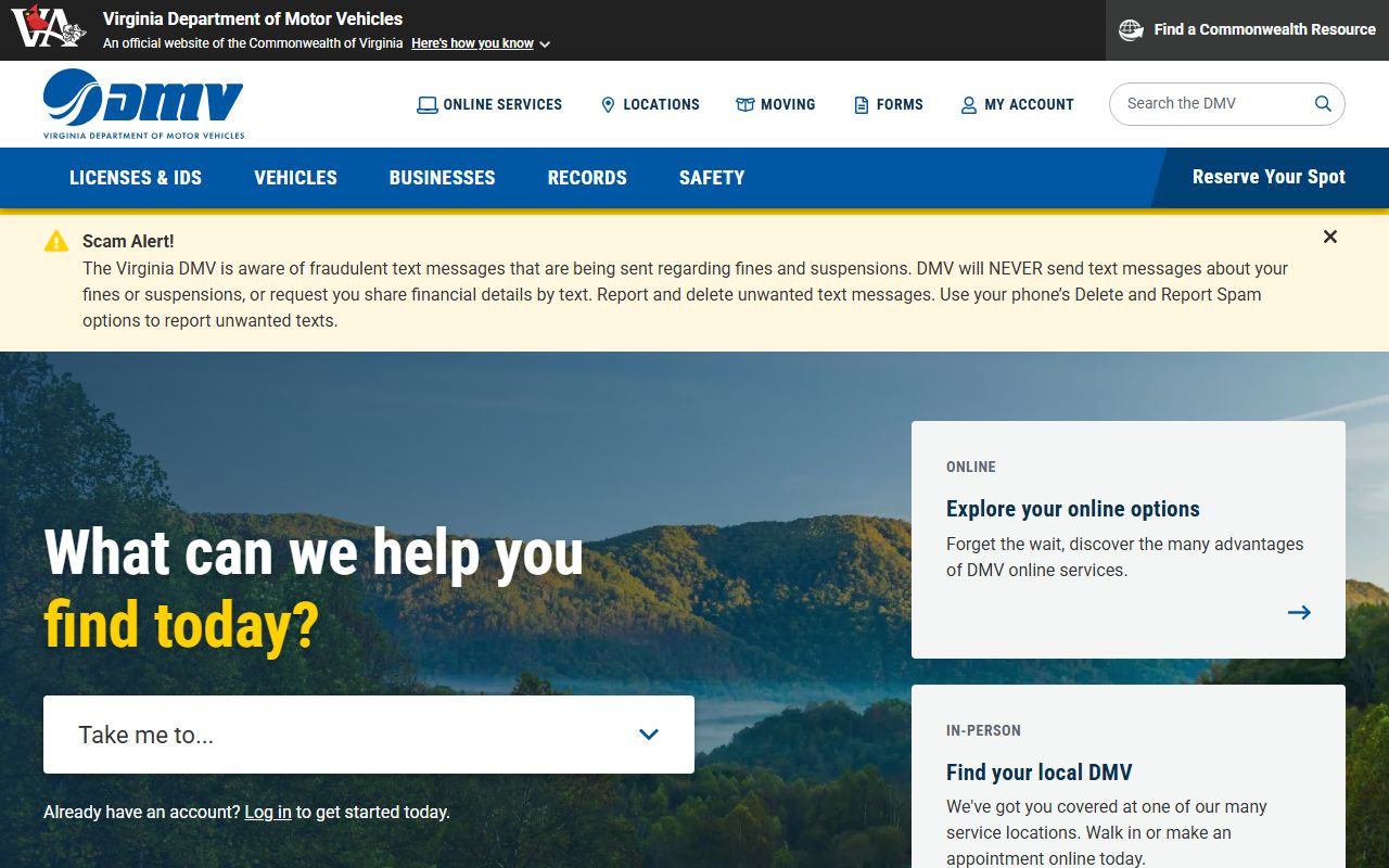 Virginia Residents Directory - Virginia Department of Motor Vehicles